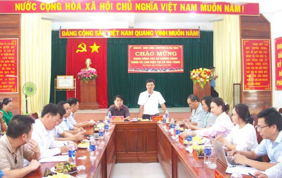 Đoàn công tác HĐND xã Krông Năng đến trao đổi, học tập kinh nghiệm  trong hoạt động tại HĐND xã Hòa Thịnh